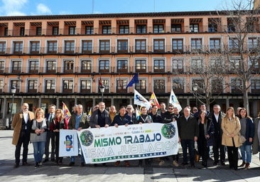 Policías y guardias civiles piden en Zocodover equiparación salarial y una jubilación digna