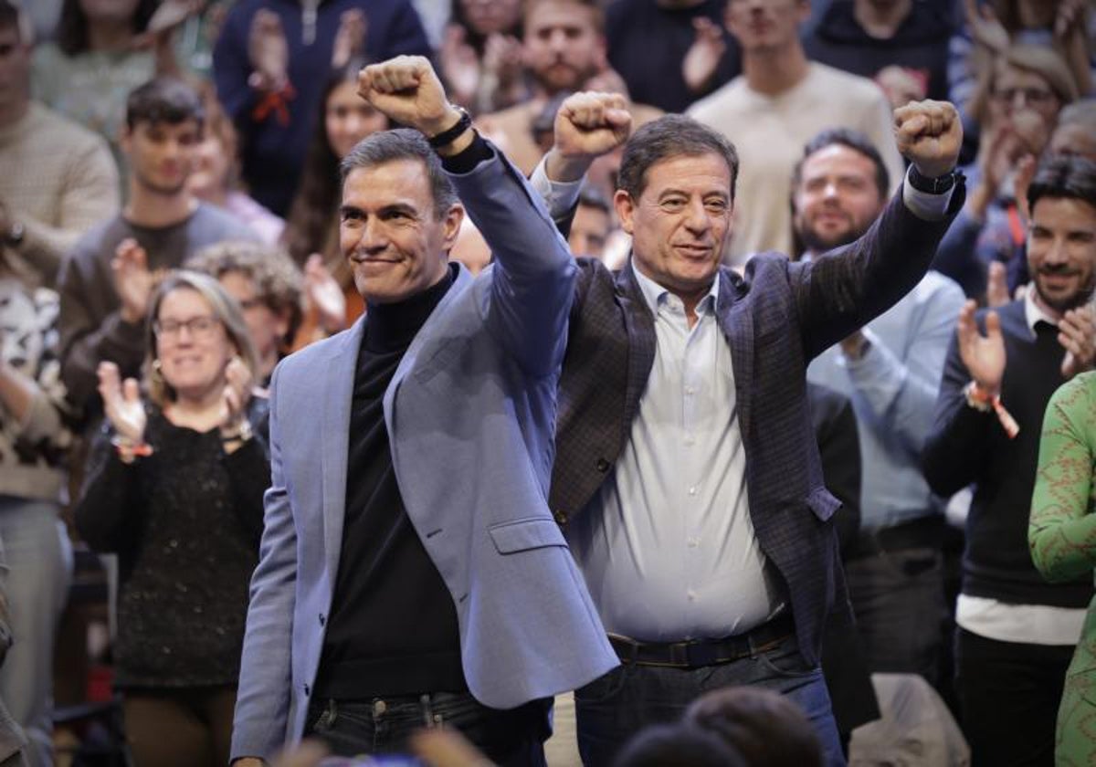 Pedro Sánchez, en la campaña gallega
