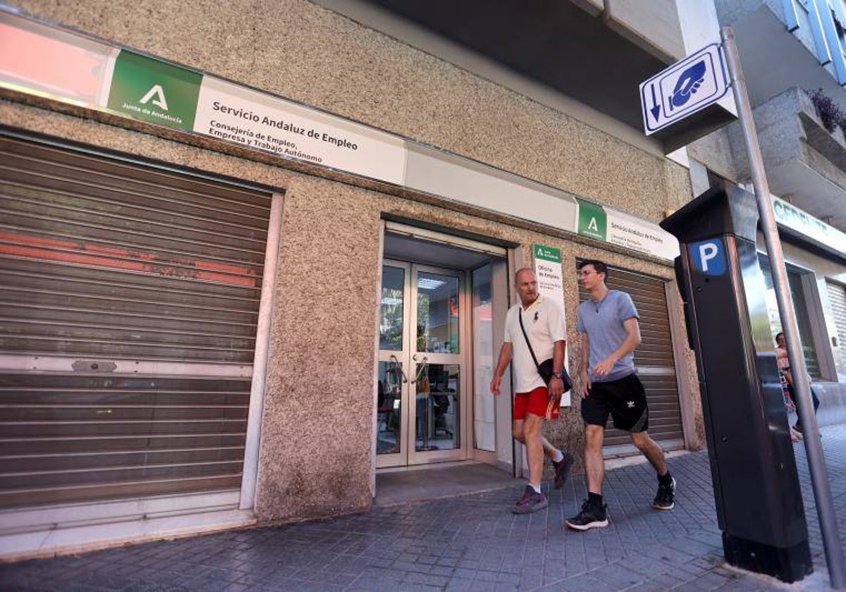 Una oficina de empleo de la Junta de Andalucía en Córdoba