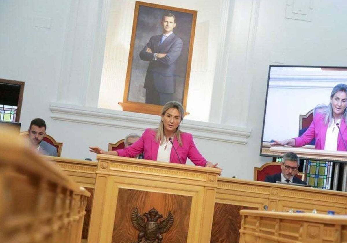 Milagros Tolón durante su época de alcaldesa de Toledo