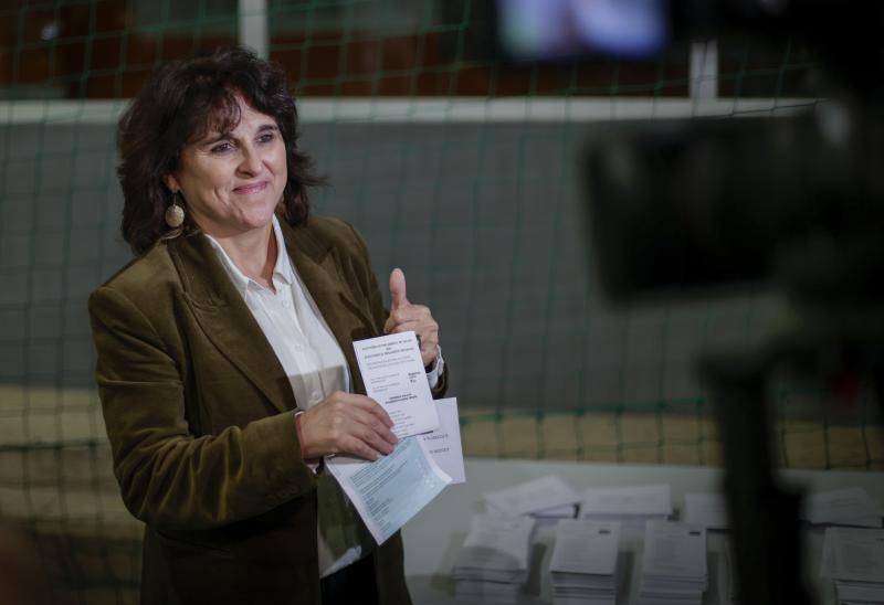 La candidata de Podemos Isabel Faraldo ha votado en sexto lugar respecto al resto de candidatos