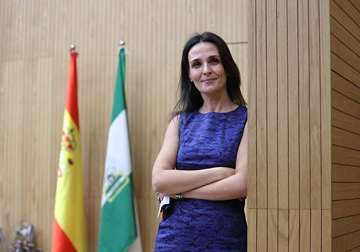 La jueza de adscripción territorial Eva Álvarez tras ser elegida decana en octubre de 2023