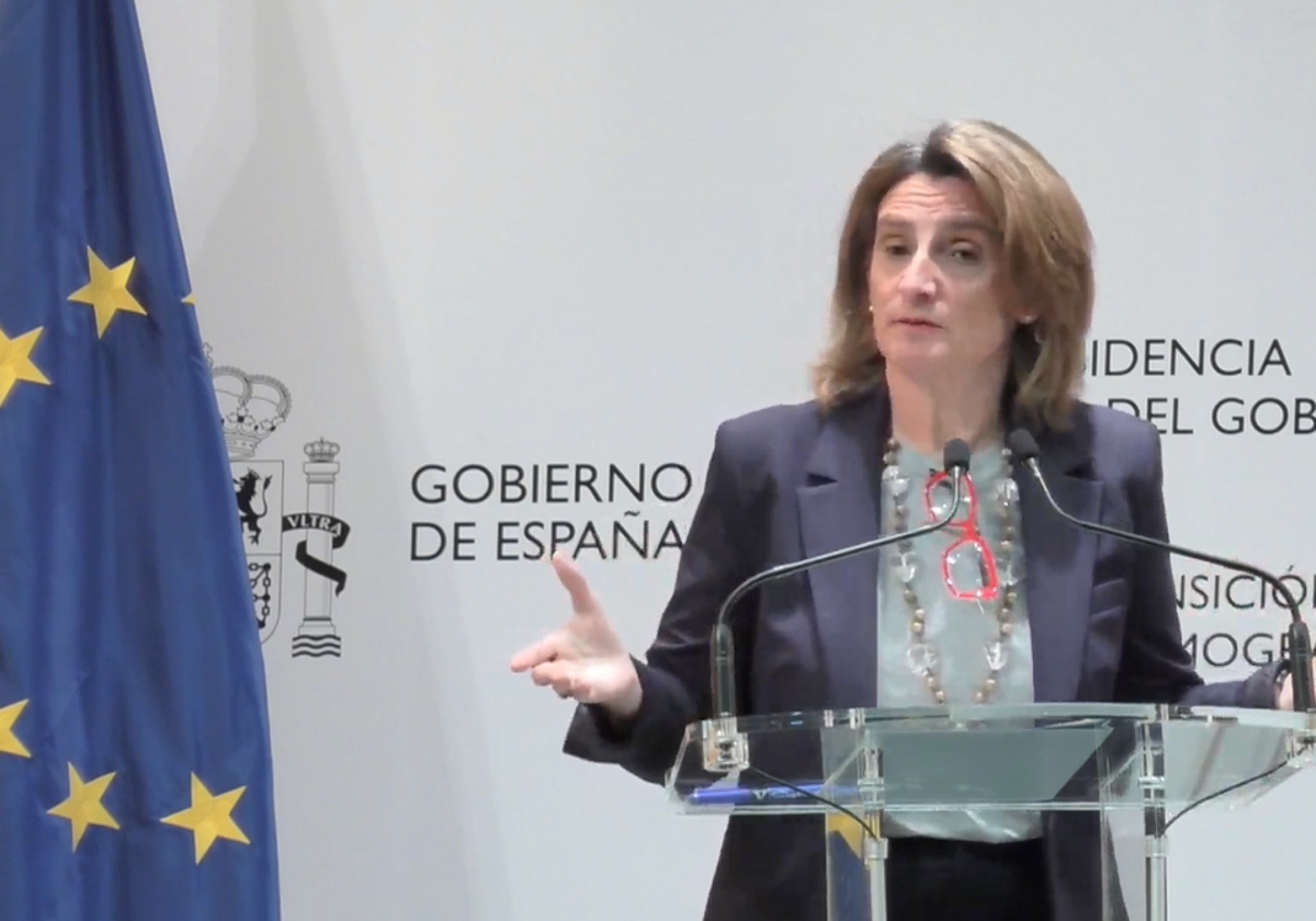 La ministra de Transición Ecológica, este lunes