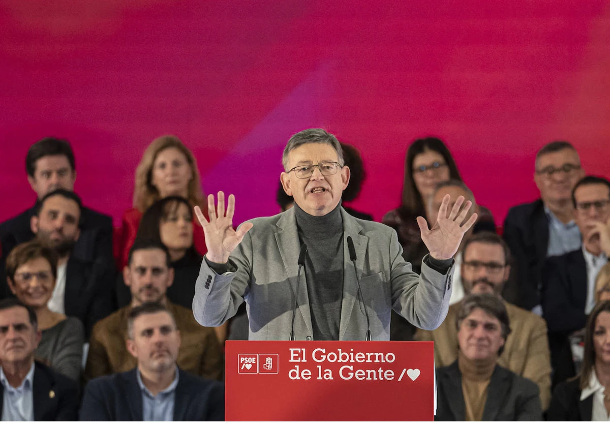 Ximo Puig, durante un acto del PSOE en Valencia