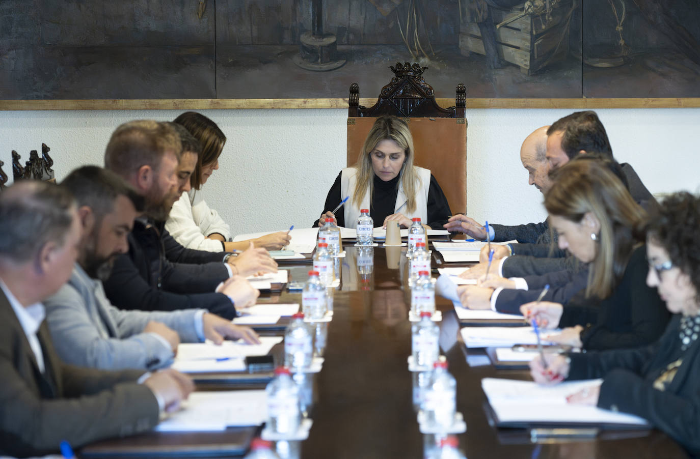 Imagen de Marta Barrachina presidiendo la Junta de Gobierno de la Diputación de Castellón