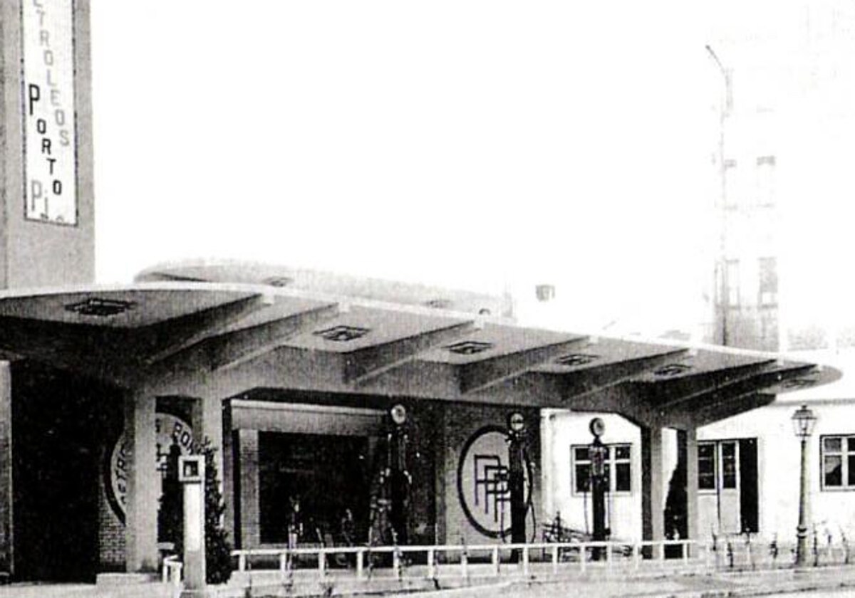 Gasolinera en Alberto Aguilera en los años 30