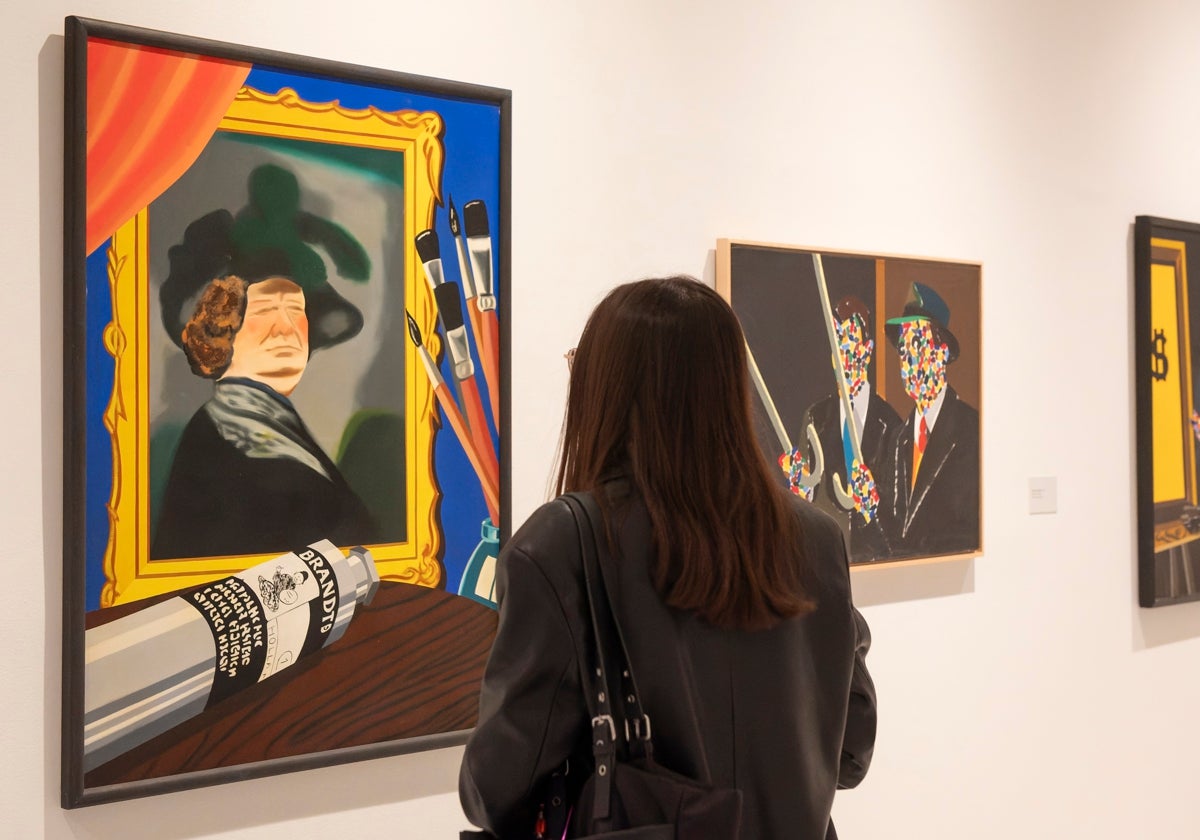 Imagen de la exposición sobre Eduardo Arroyo en la Fundación Bancaja de Valencia