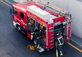 Un hombre resulta herido en el incendio de un taller en Tacoronte (Tenerife)