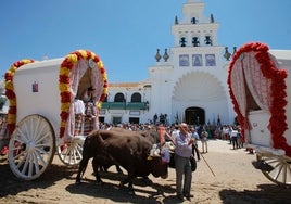 Los carros tradicionales de las hermandades no pagarán la tasa de matrícula en el Rocío 2024