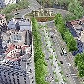 Almeida unirá la plaza de Cibeles y la Puerta de Alcalá con un bulevar y menos carriles de tráfico