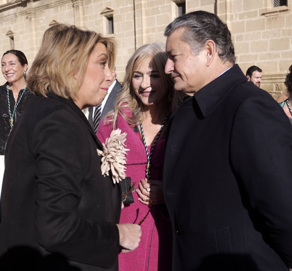 Izado de la bandera en el Parlamento de Andalucía