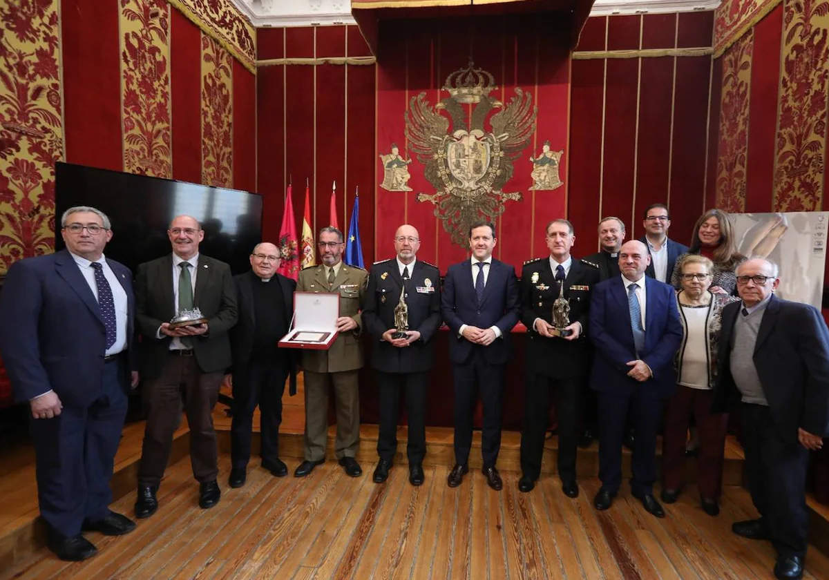 Acto de presentación celebrado en la Sala Capitular, donde se han entregado los galardones