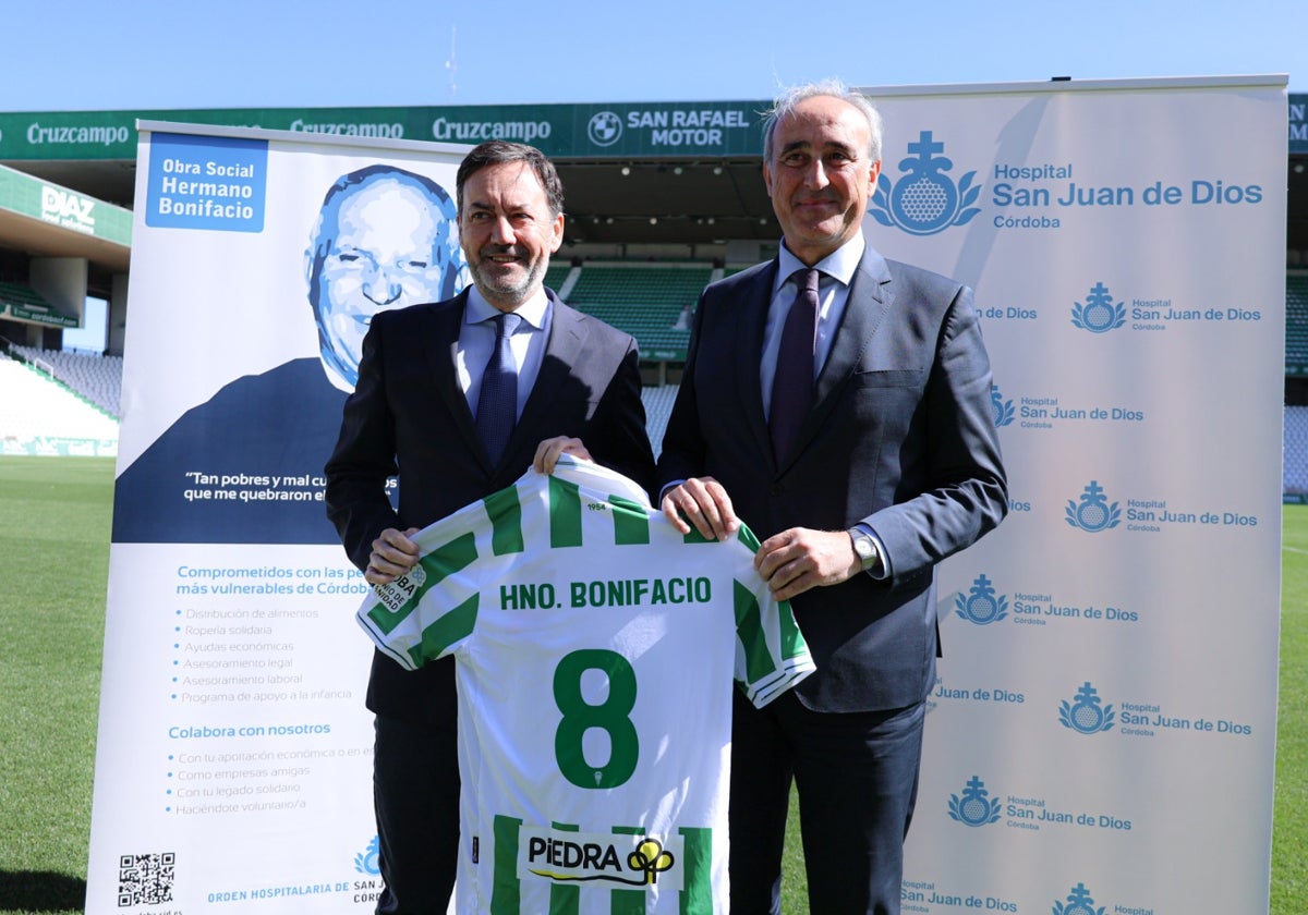El CEO del Córdoba CF y el director gerente del Hospital San Juan de Dios