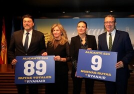 Costa Blanca abre este verano nueve rutas aéreas hacia Europa gracias a la expansión de Ryanair en la provincia de Alicante