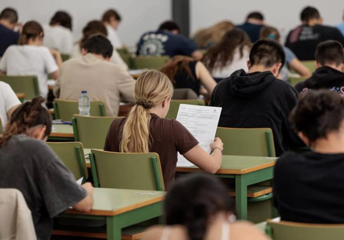 Imagen de archivo de un examen realizado en Valencia