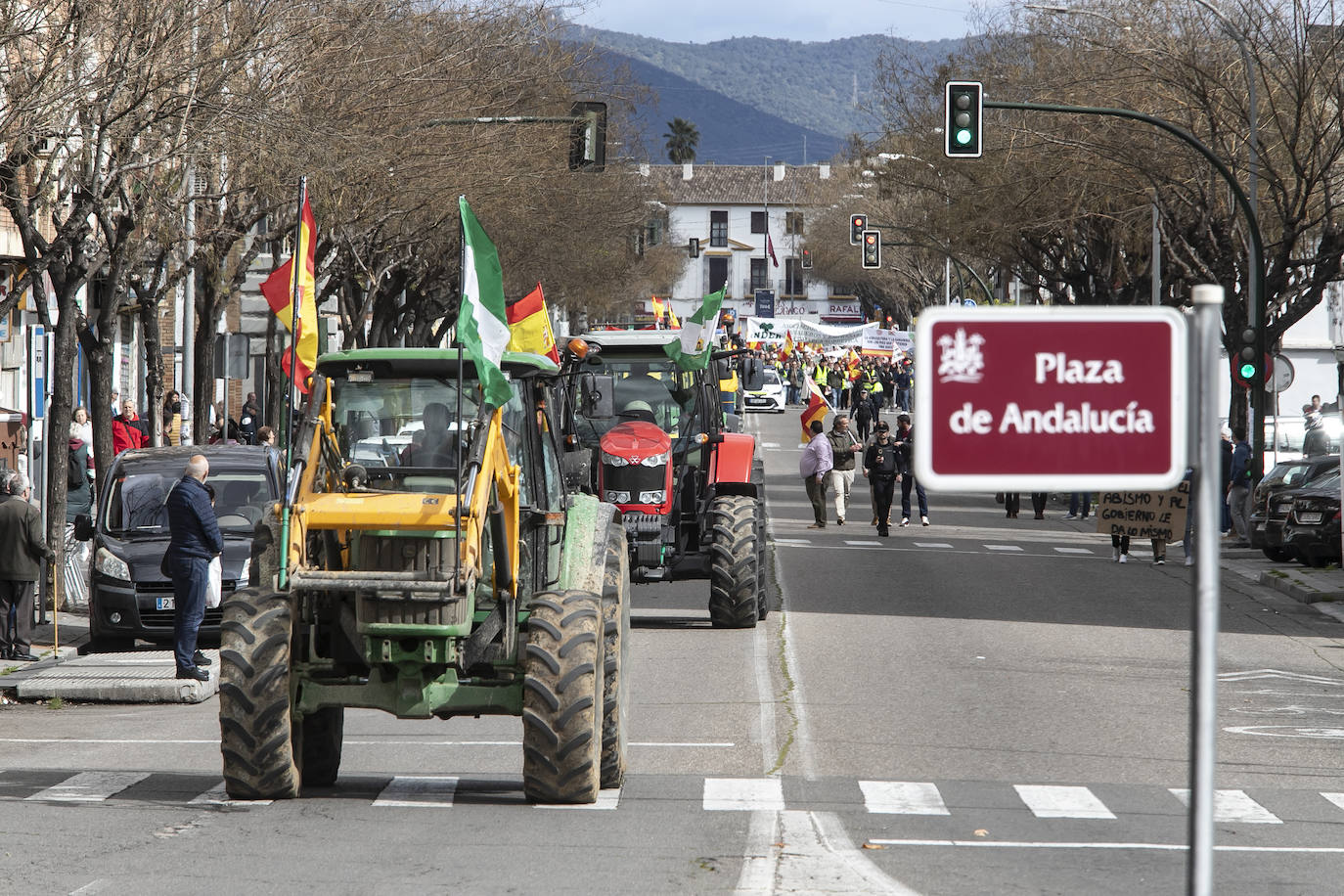 Fotos: la tractorada del campo a su paso por el centro de Córdoba