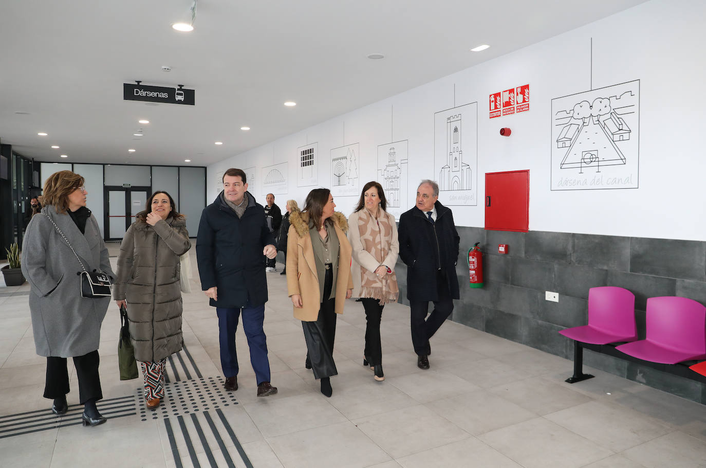 Inauguración de la estación de autobuses de Palencia