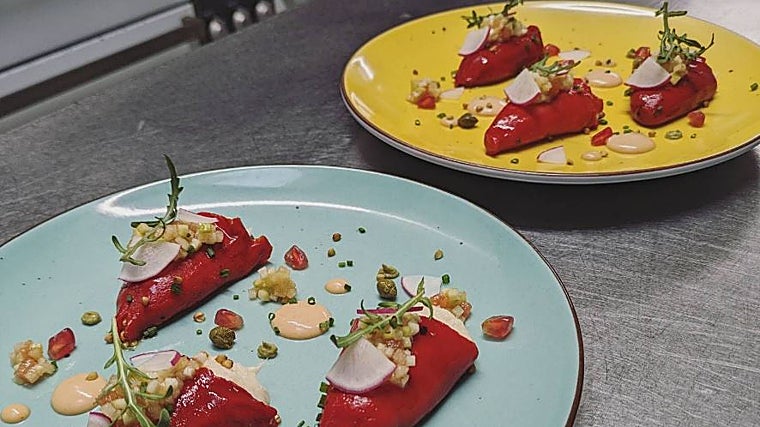 Un plato de Empòrium, acabado con fesols de Santa Pau