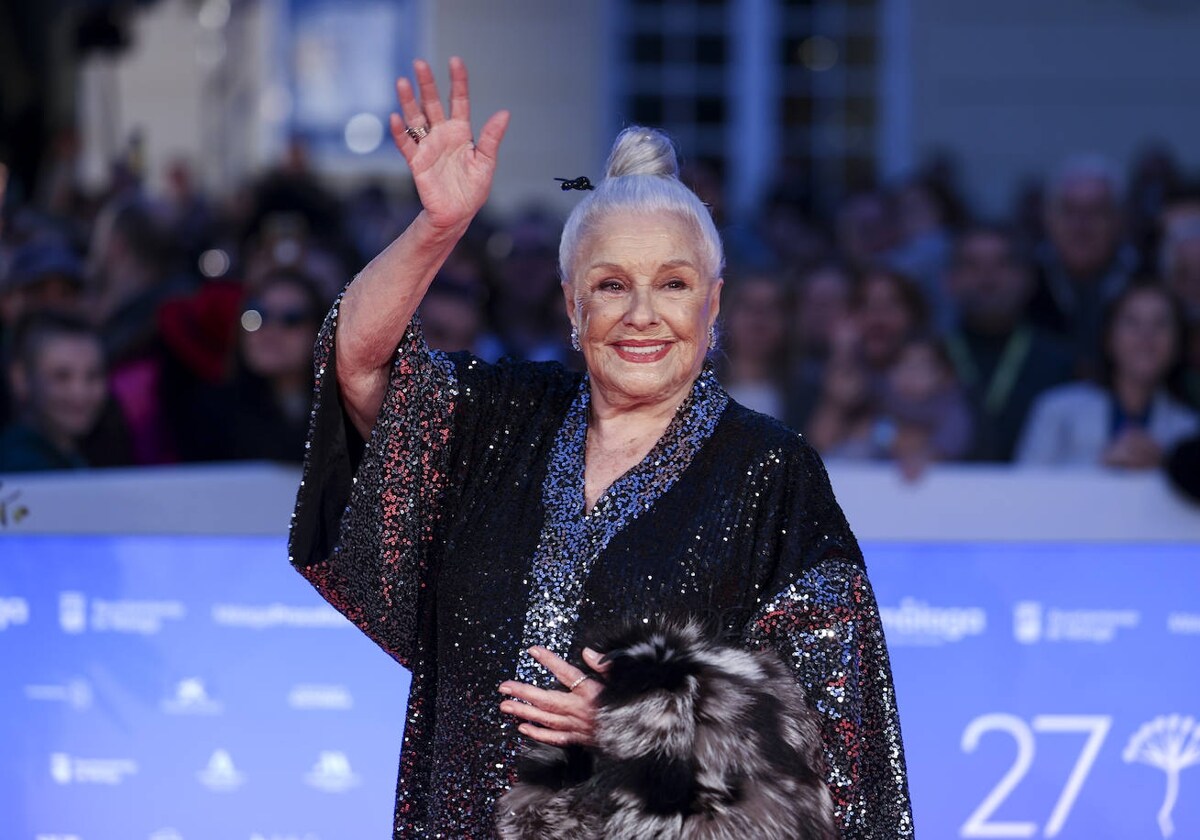 Lola Herrera, en su paso por el Festival de Cine de Málaga, donde ha recibido el premio Biznaga Ciudad del Paraíso por su trayectoria