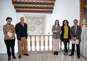 El mosaico romano del Palacio de la Merced lucen de nuevo tras su restauración