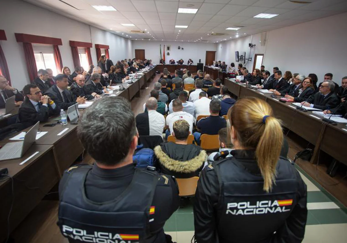 Imagen del mayor juicio celebrado en Algeciras contra el narcotráfico hasta la fecha