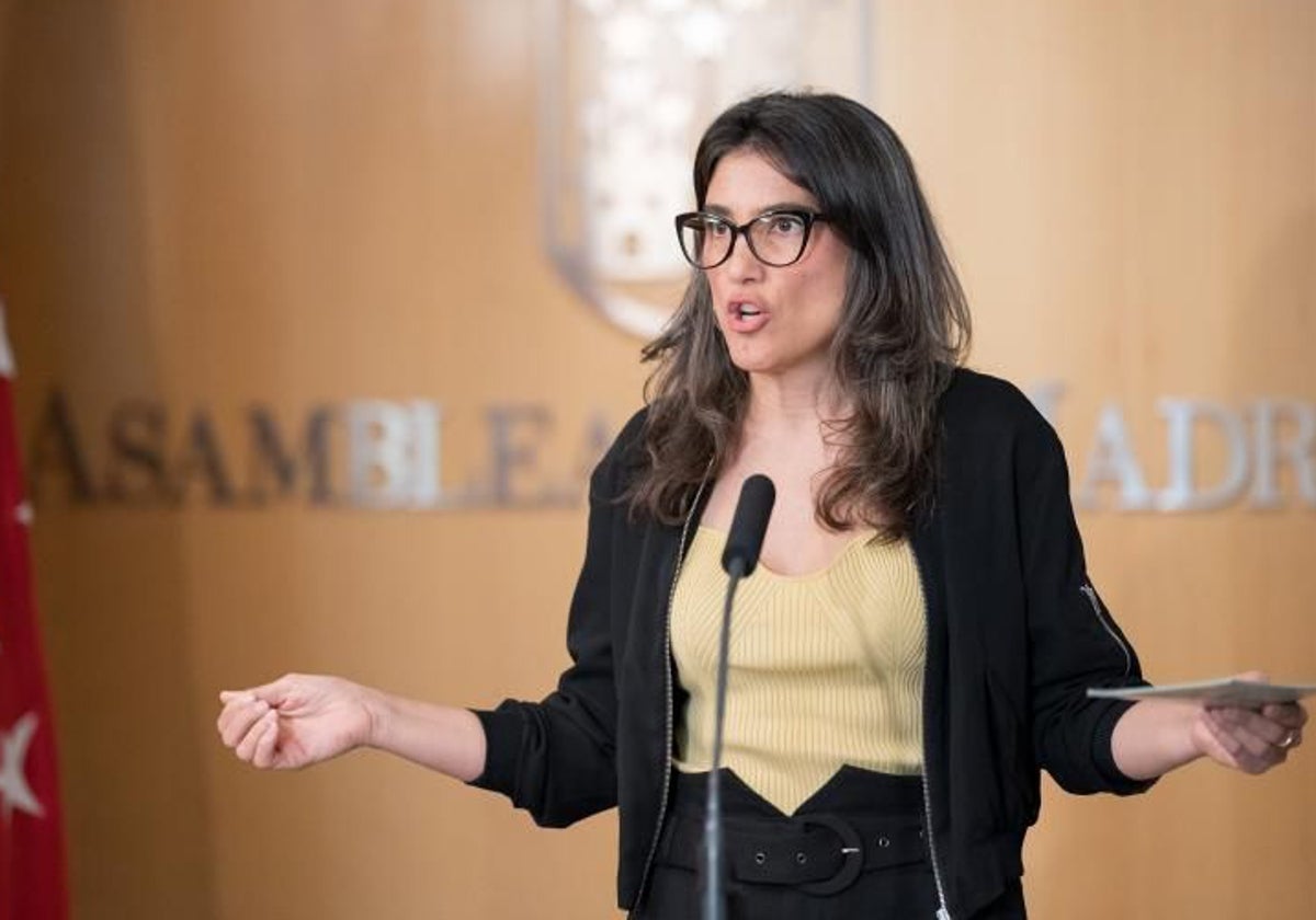La portavoz de Más Madrid en la Asamblea, Manuela Bergerot