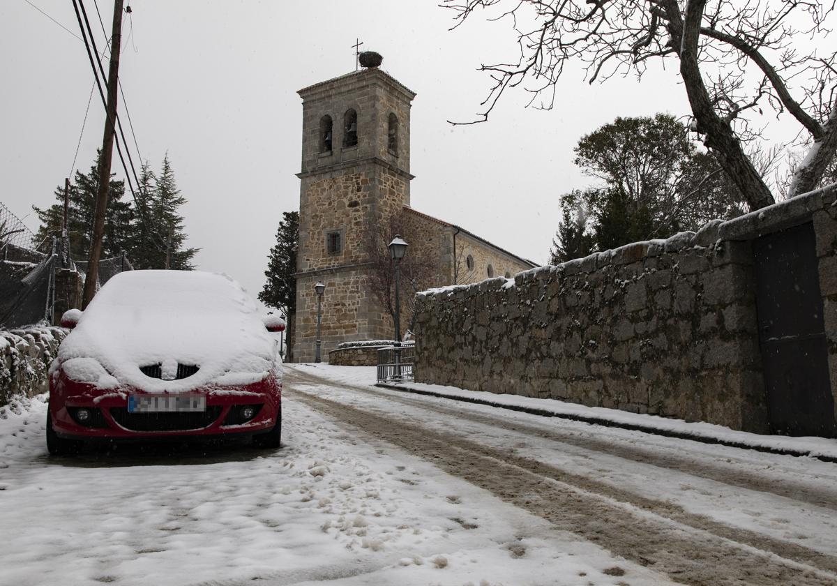 Nieve en la Sierra de Madrid