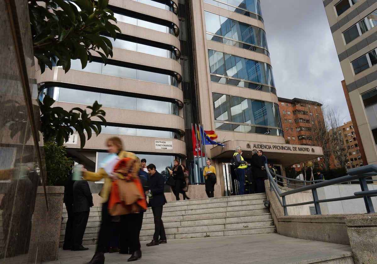 La sede de la Audiencia Provincial de Madrid, donde se celebra el juicio