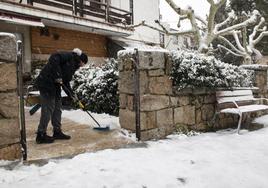 La Aemet advierte: la nieve llega a estas zonas de Madrid