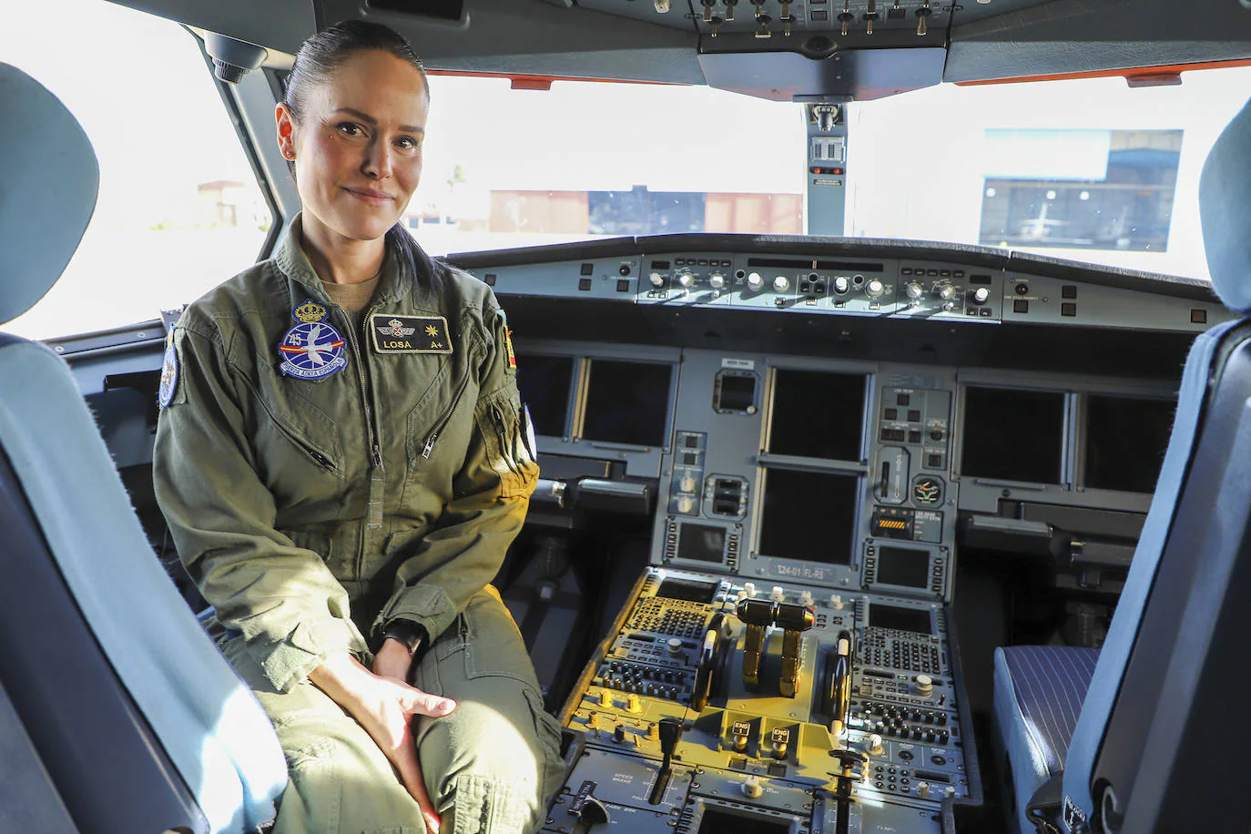 La piloto Lourdes Losa Calvo