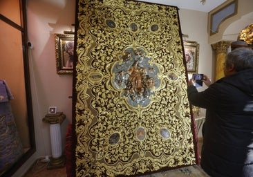 El espíritu de Fray Ricardo renace en el nuevo palio de la Virgen del Buen Fin