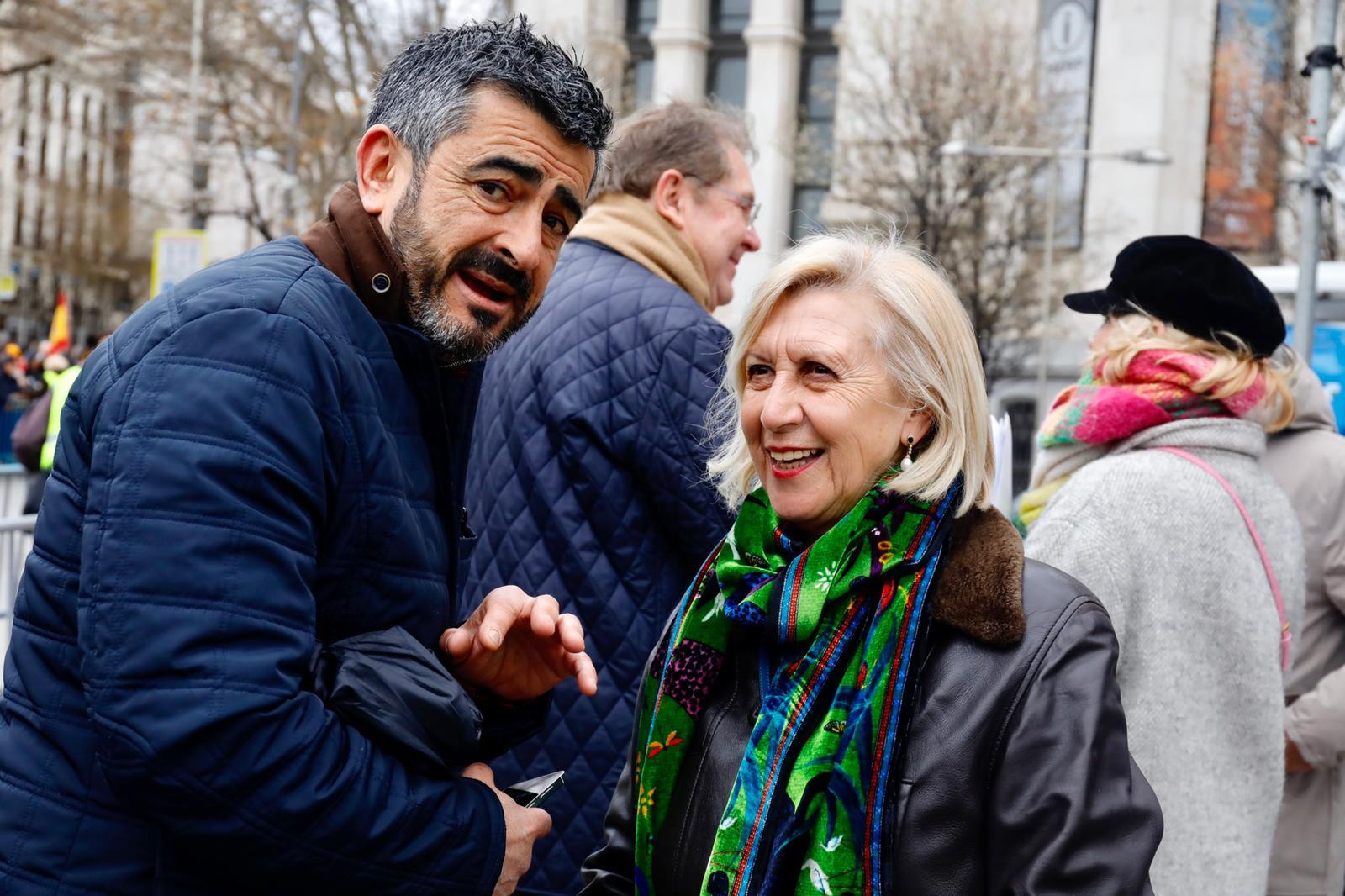 La manifestación 9-M en contra de la ley de amnistía celebrada en Cibeles, en imágenes