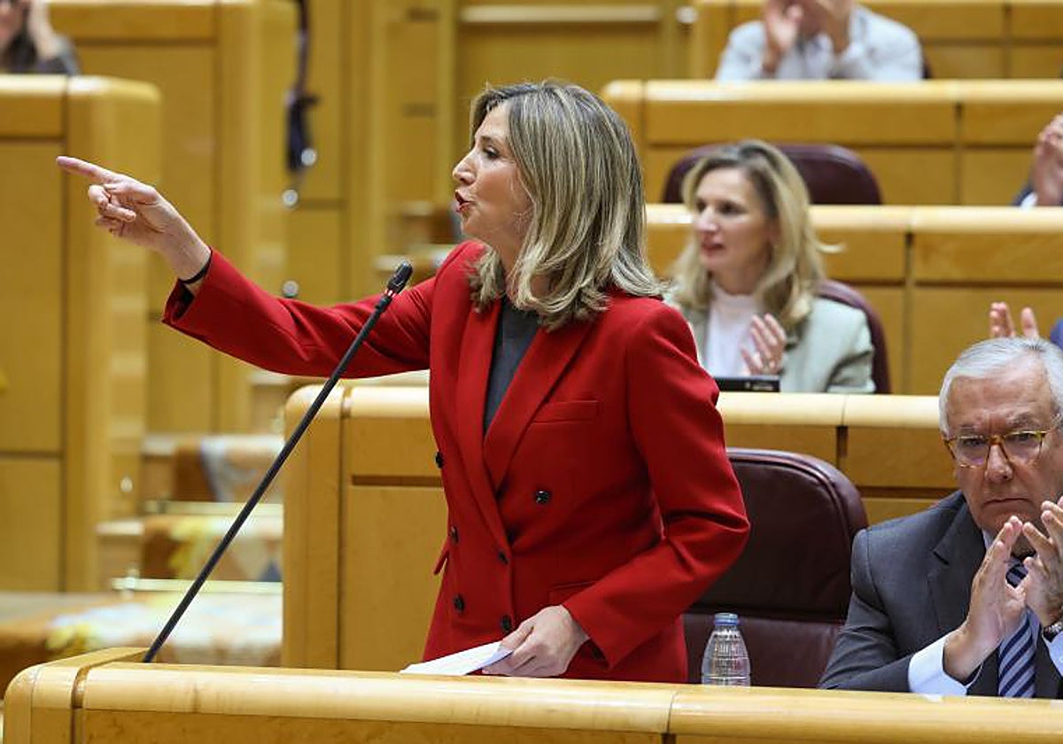 García, en una de sus intervenciones en el Senado