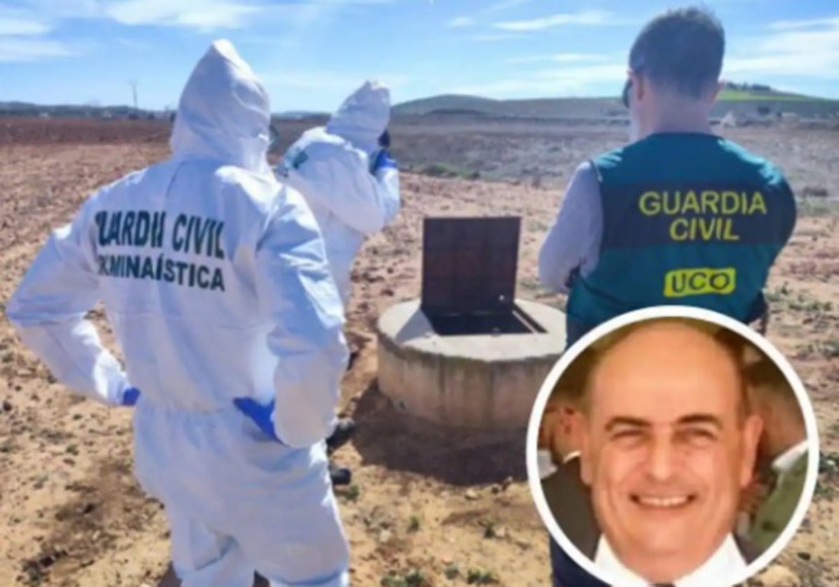 El pozo donde encontraron restos óseos de Juan Miguel Isla