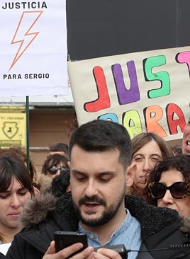 Imagen - La familia de Sergio Delgado: «Que no se repitan más estas escenas de odio»