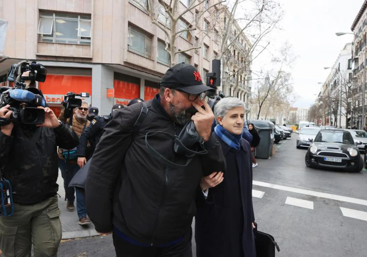 Koldo García a su salida de la Audiencia Nacional el pasado febrero