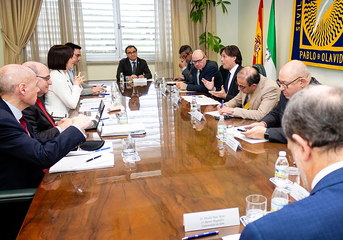 Los rectores andaluces con la ministra Diana Morant