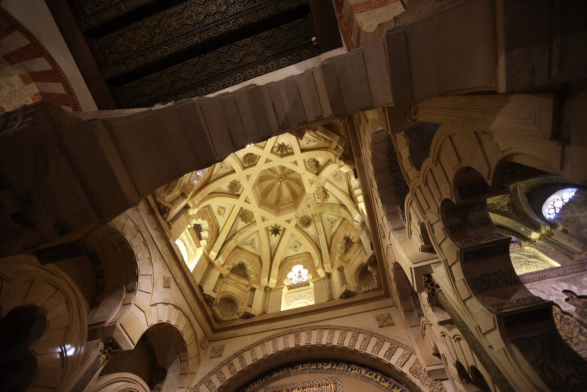 Fotos: la restauración de las cúpulas de la maqsura de la Mezquita-Catedral de Córdoba