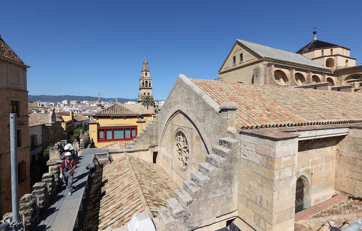 Fotos: la restauración de las cúpulas de la maqsura de la Mezquita-Catedral de Córdoba