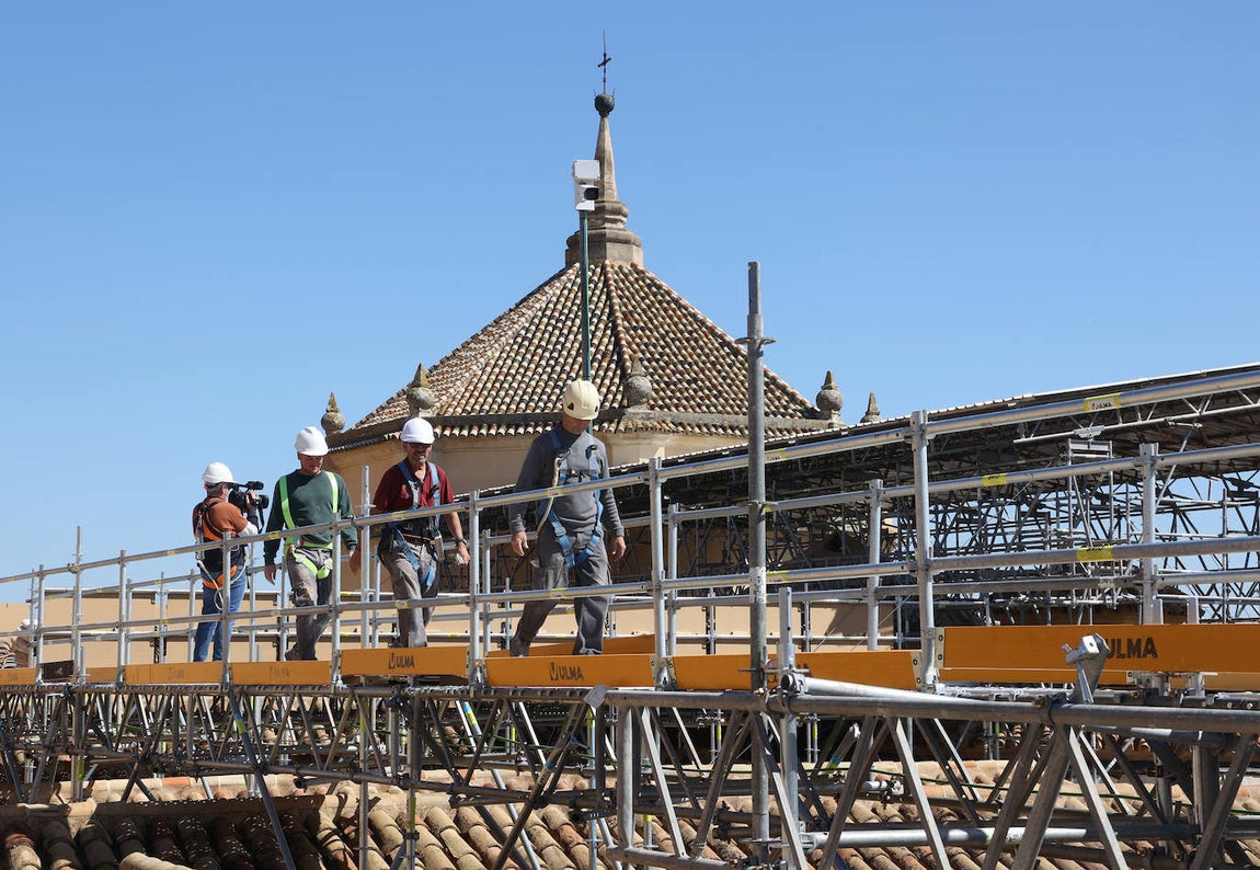Fotos: la restauración de las cúpulas de la maqsura de la Mezquita-Catedral de Córdoba