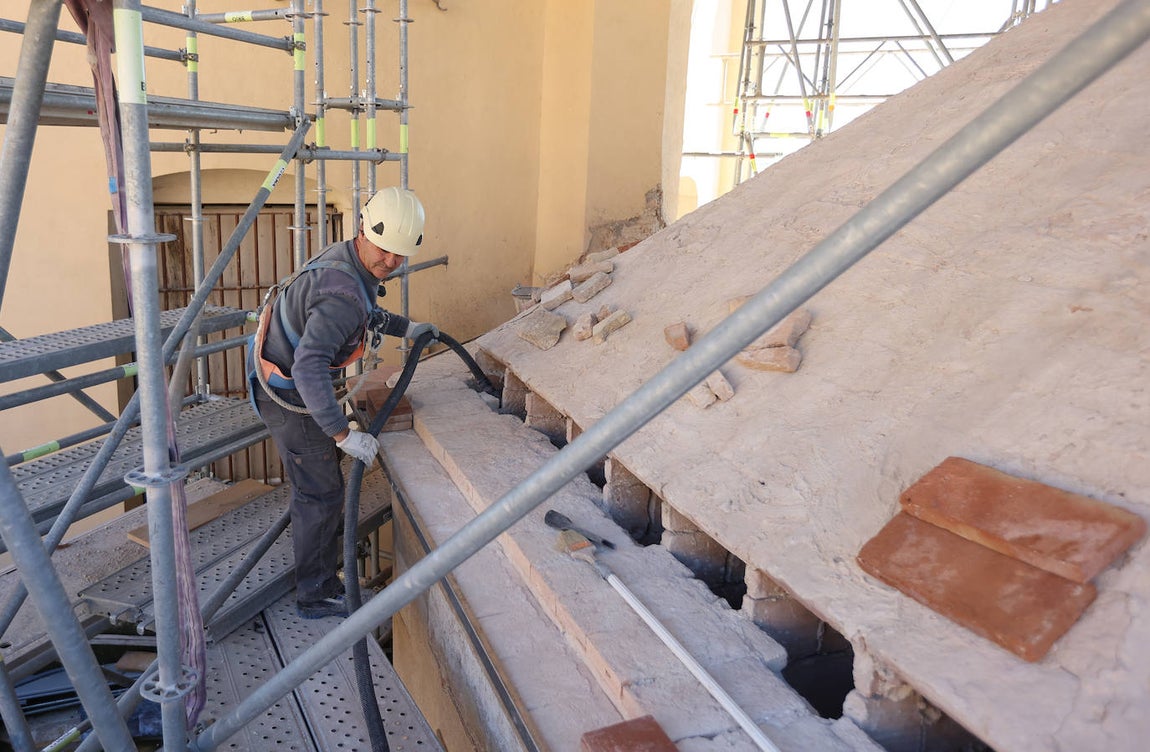 Fotos: la restauración de las cúpulas de la maqsura de la Mezquita-Catedral de Córdoba