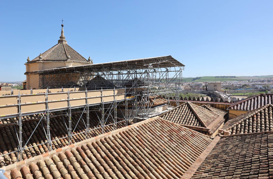 Fotos: la restauración de las cúpulas de la maqsura de la Mezquita-Catedral de Córdoba
