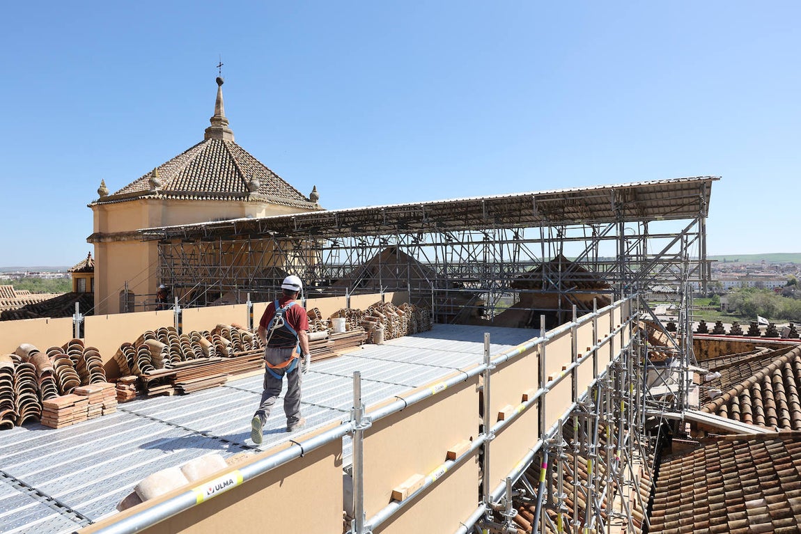 Fotos: la restauración de las cúpulas de la maqsura de la Mezquita-Catedral de Córdoba
