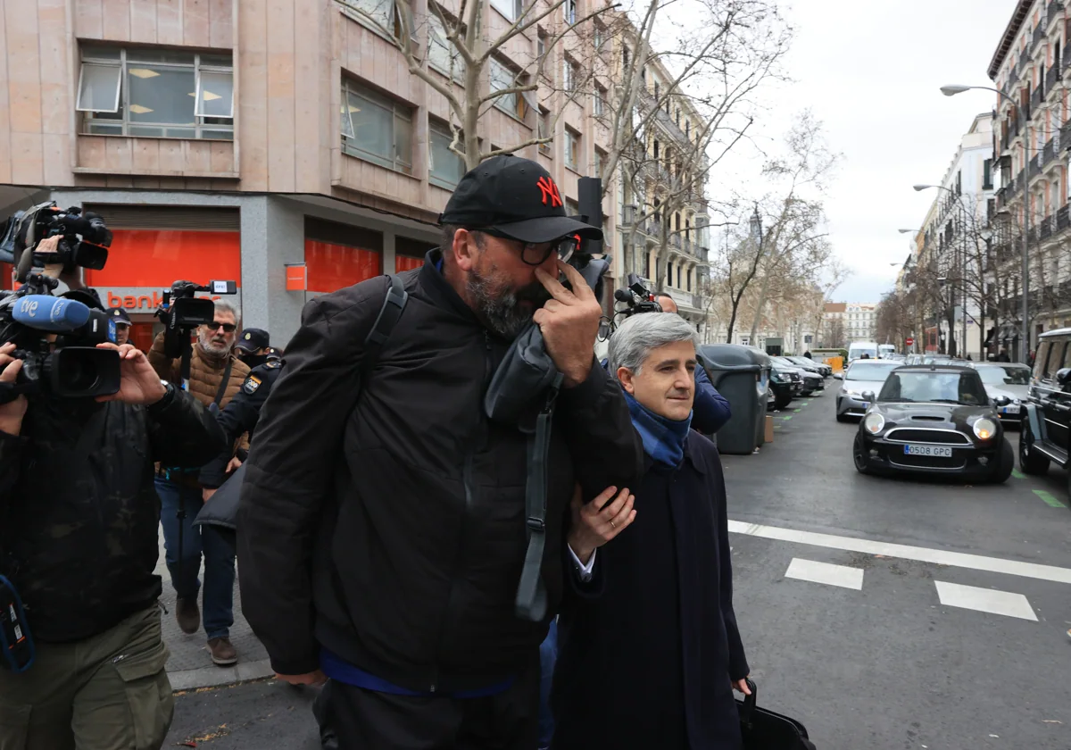 Koldo García a su salida de la Audiencia Nacional