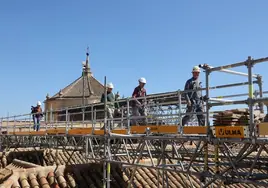 Fotos: la restauración de las cúpulas de la maqsura de la Mezquita-Catedral de Córdoba