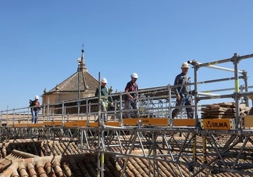 Fotos: la restauración de las cúpulas de la maqsura de la Mezquita-Catedral