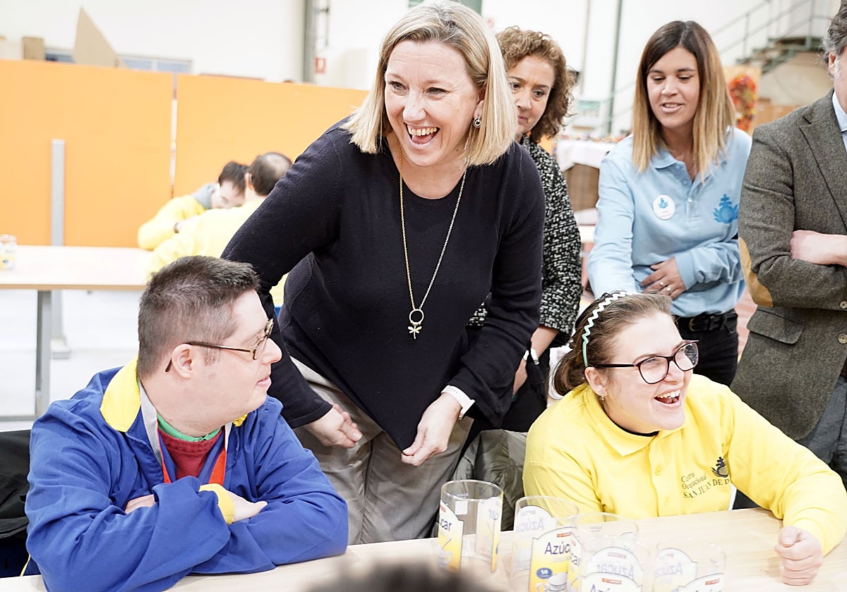 Isabel Blanco visita el centro de la Orden Hospitalaria San Juan de Dios en Valladolid