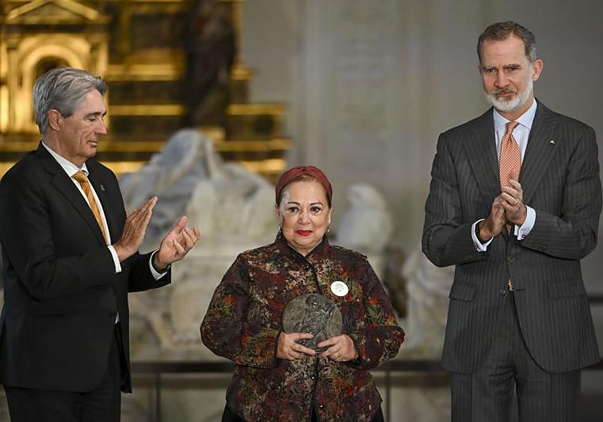 Felipe VI durante la entrega del IX Premio de Derechos Humanos Rey de España