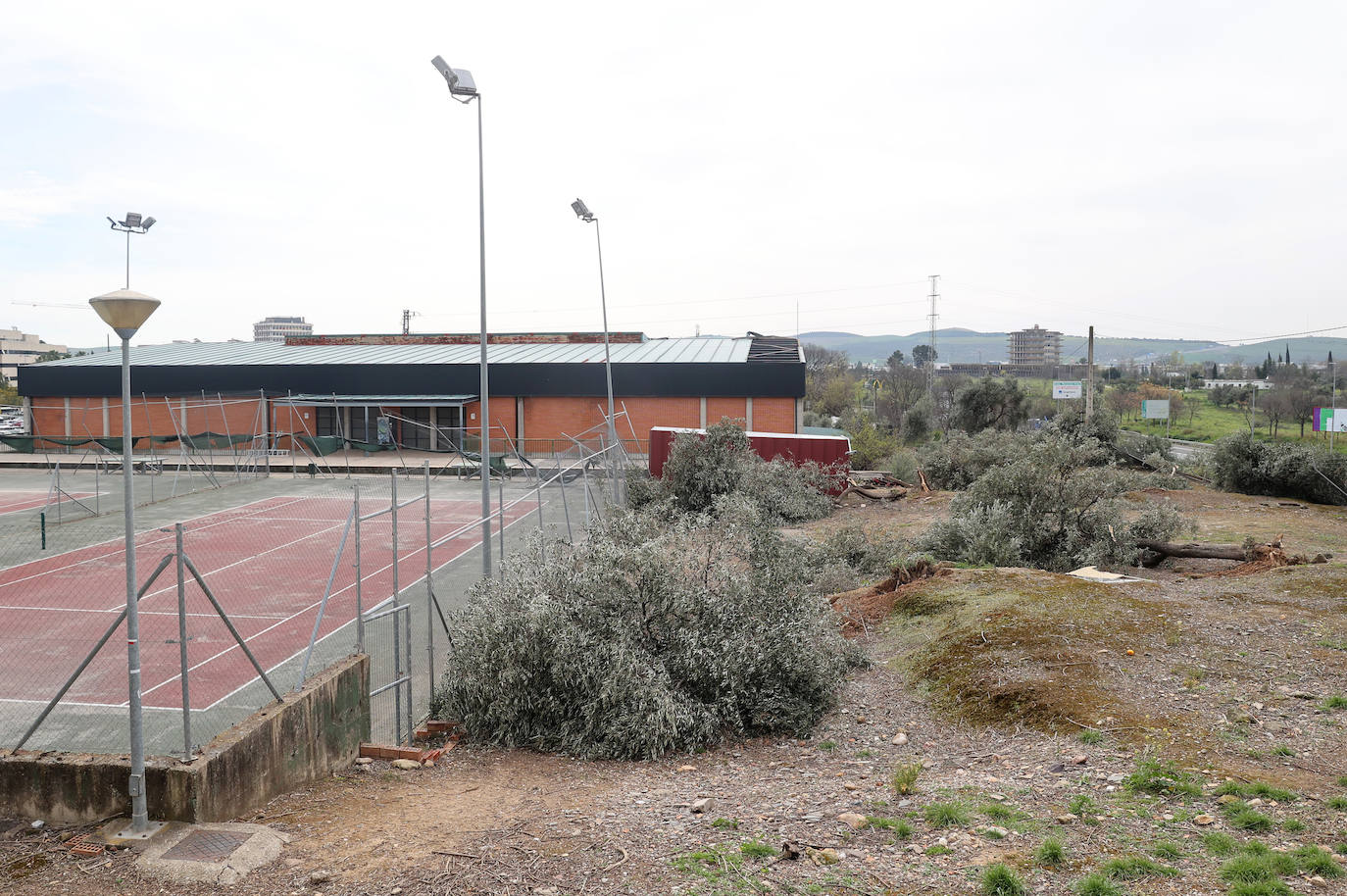 Fotos: en imágenes, los destrozos del tornado en las instalaciones de Ucodeporte en Córdoba