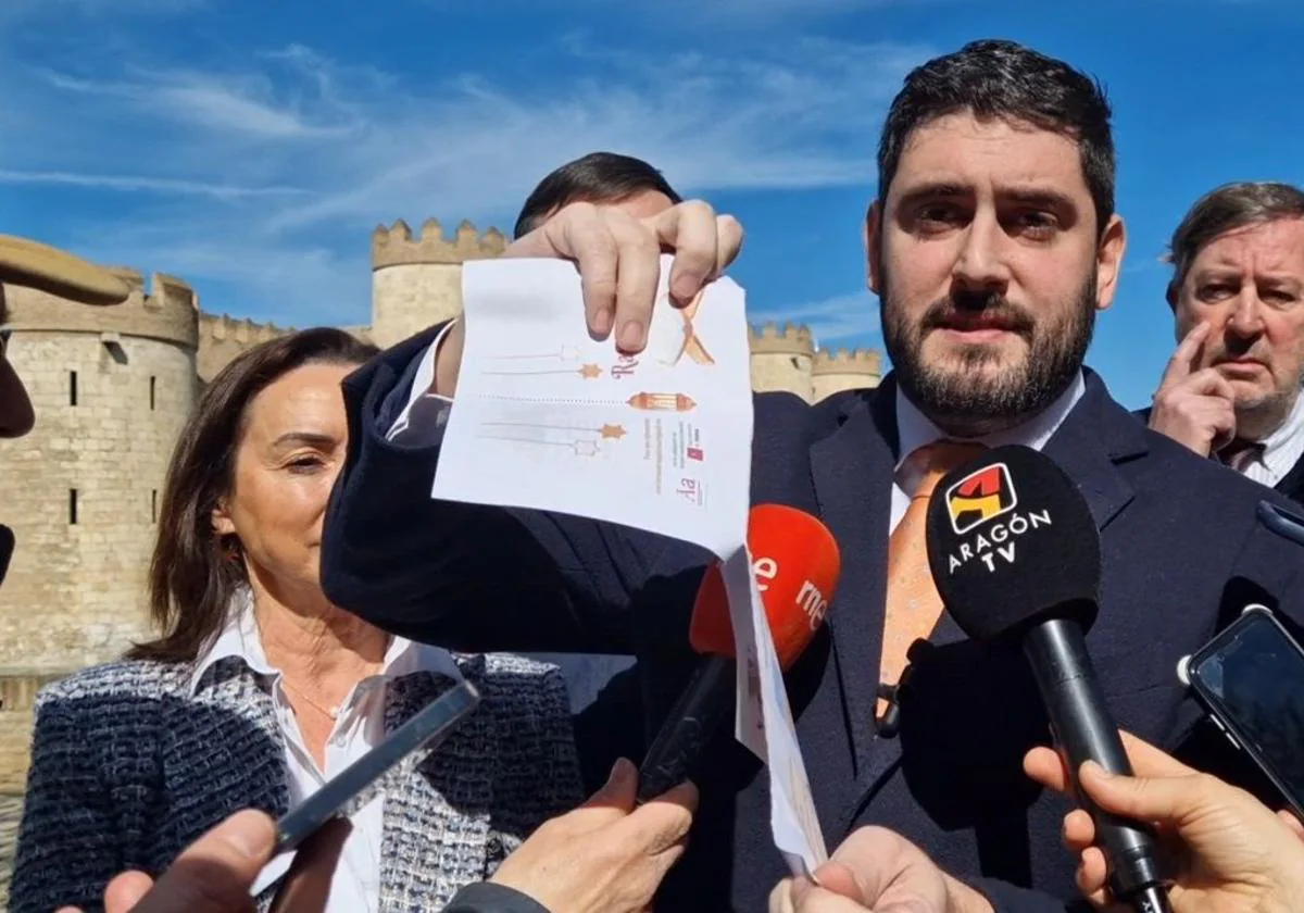 El vicepresidente de Aragón y presidente de Vox Teruel, Alejandro Nolasco